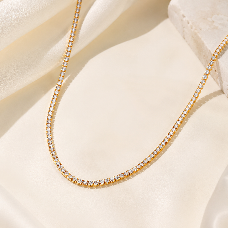 Rivière Éternelle Necklace — 18k Gold Plated