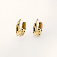 Chunky Sculpted Hoops