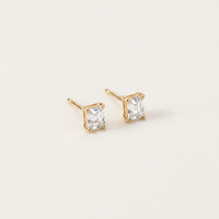 Éclat Emerald Studs — 18k Gold Plated