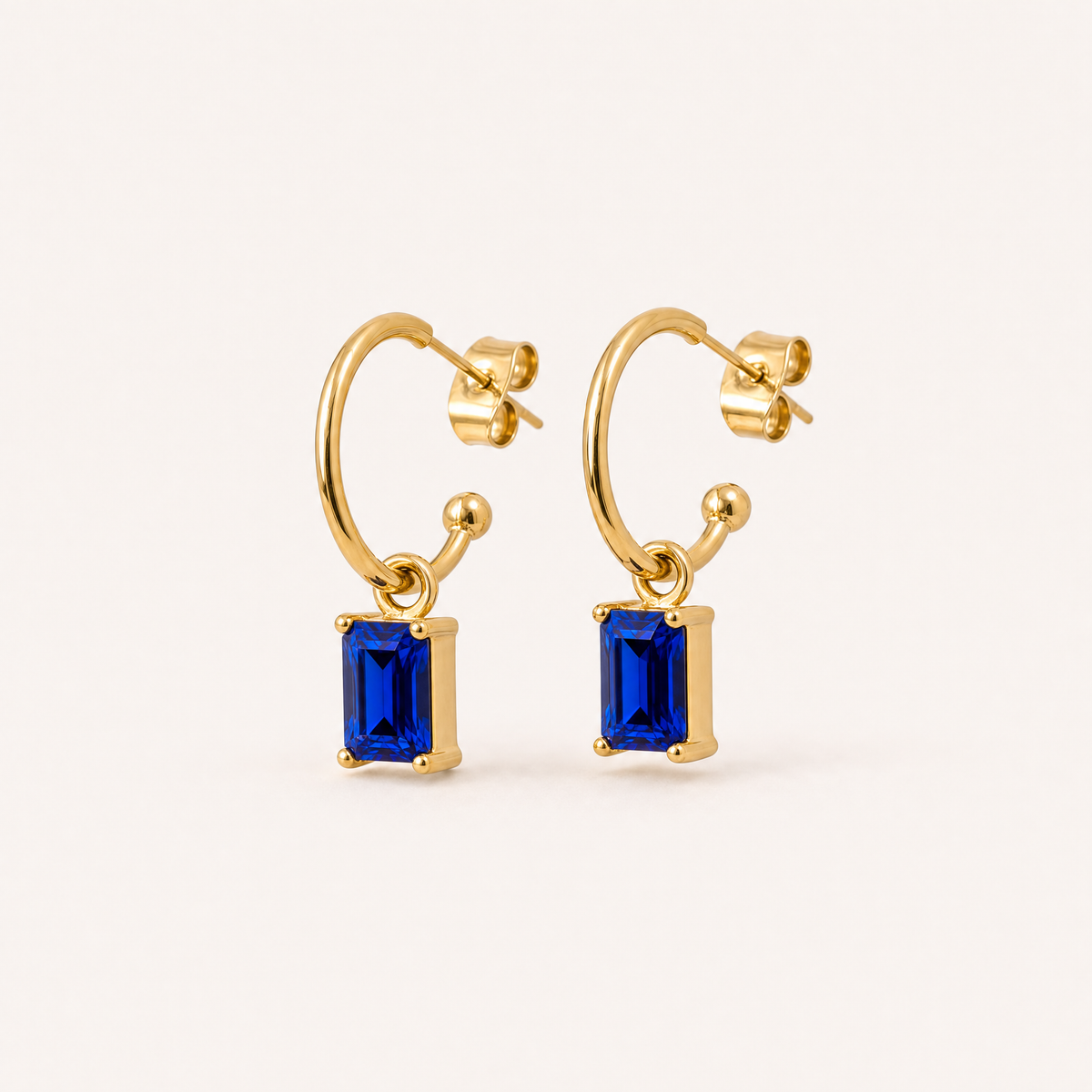 Azur Halo Earrings — 18k Gold Plated