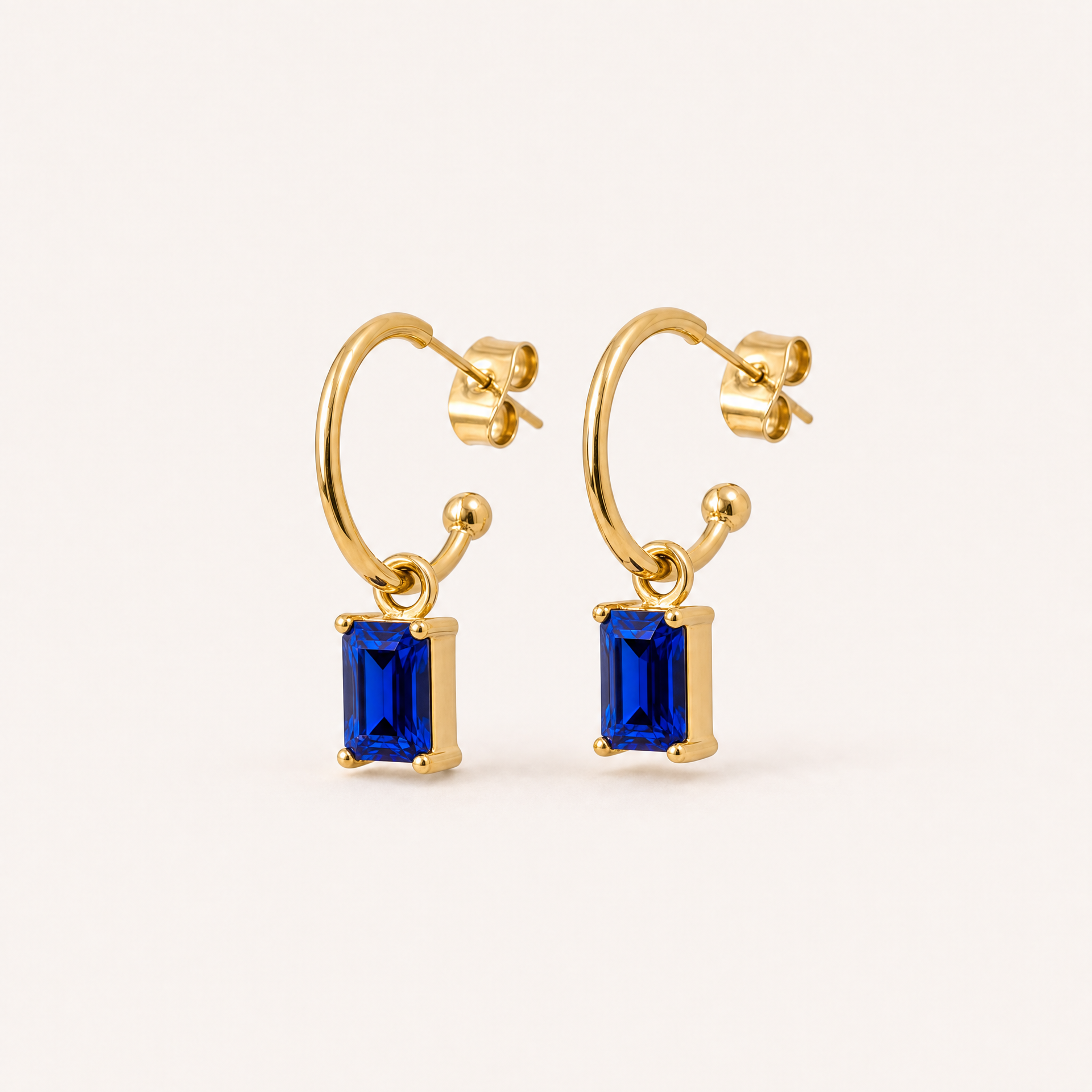 Azur Halo Earrings — 18k Gold Plated