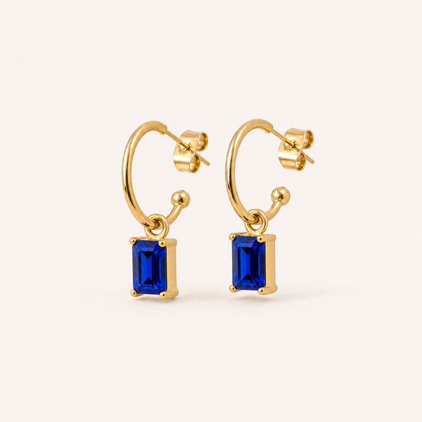 Azur Halo Earrings — 18k Gold Plated