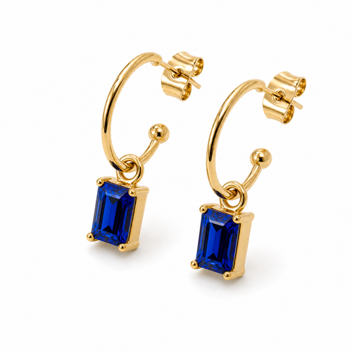 Azur Halo Earrings — 18k Gold Plated
