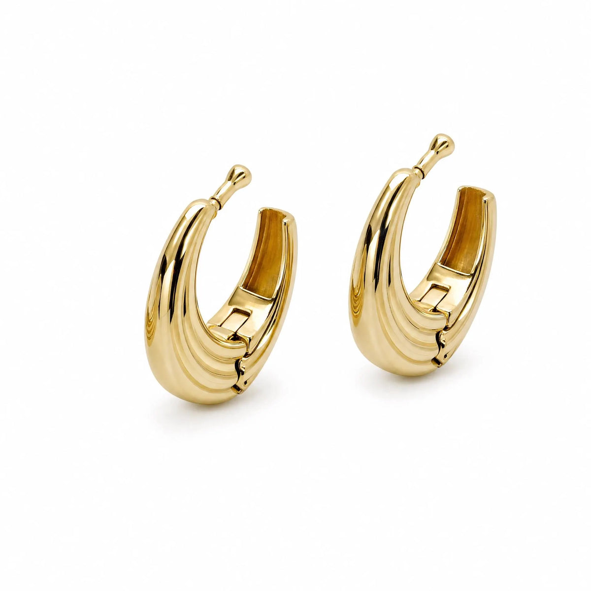 Chunky Sculpted Hoops