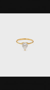 Solitaire Douceur Ring — 18k Gold Plated