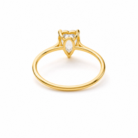 Solitaire Douceur Ring — 18k Gold Plated